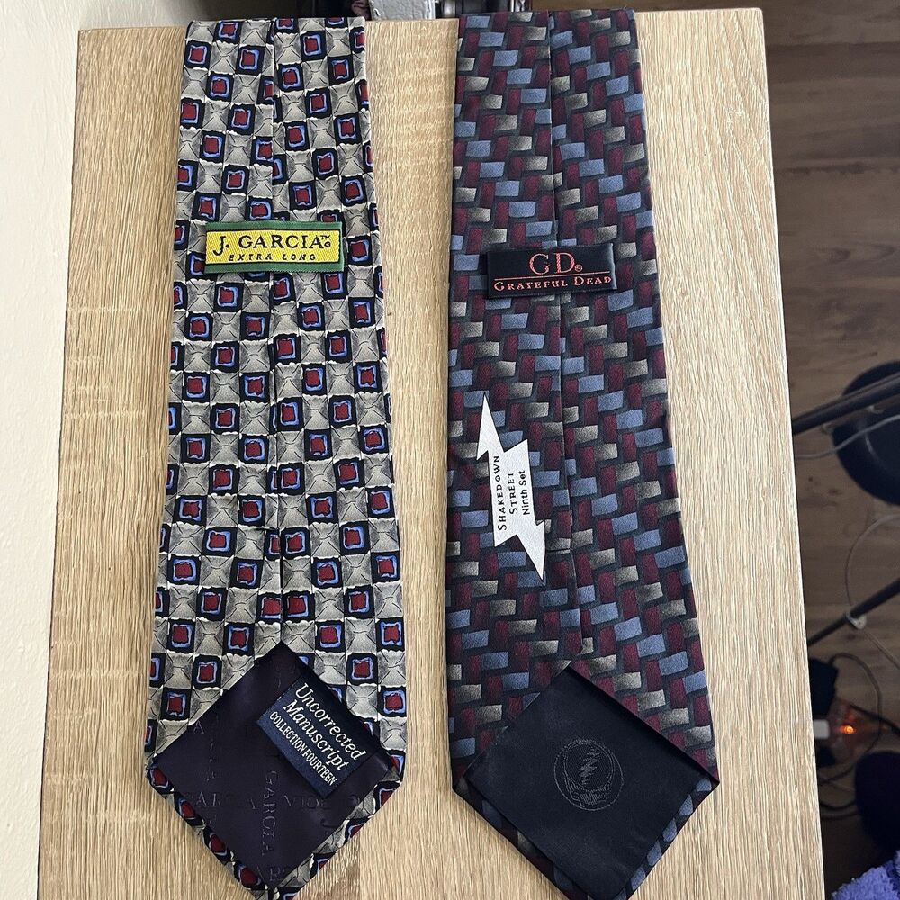 Jerry Garcia Mens Silk Tie, Grateful Dead Shakedown Street Tie